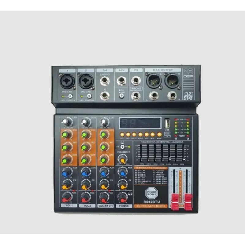 Powerworkes r602bt-usb analog mixer 